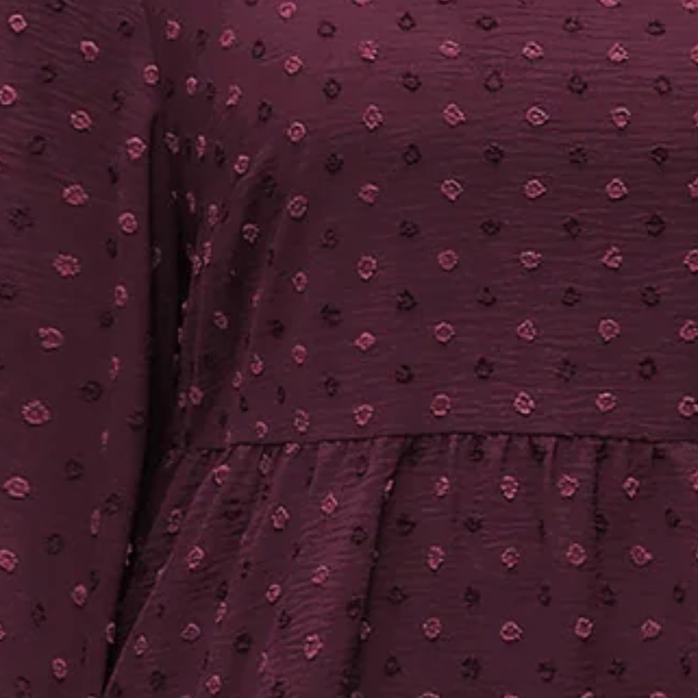 BloomChic Textured Dot Peplum Blouse Size 22/24 - Picture 2 of 6